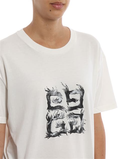 givenchy 4g flame t shirt|4G t.